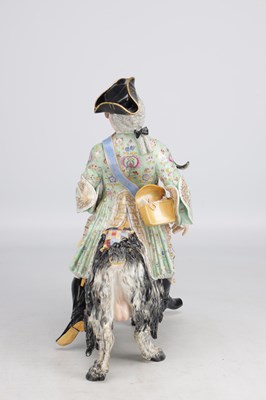 Lot 37 - A 19TH CENTURY MEISSEN PORCELAIN GROUP OF COUNT BRUHL'S TAILOR