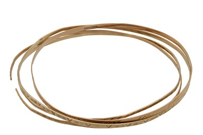 Lot 222 - A SET OF FOUR 9CT YELLOW GOLD BANGLES