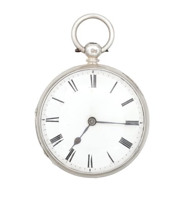 Lot 1098 - FULLER, LONDON A VICTORIAN ENGLISH SILVER OPEN-FACE POCKET WATCH