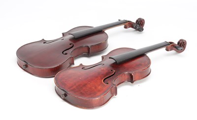 Lot 1088 - TWO EARLY 20TH CENTURY VIOLINS