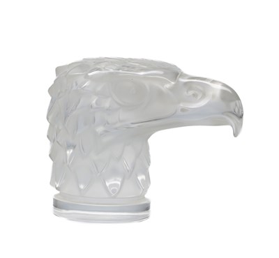 Lot 15 - A LALIQUE 'TETE D'AIGLE' CLEAR AND FROSTED GLASS CAR MASCOT