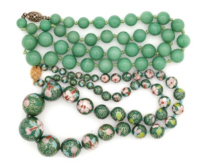Lot 262 - TWO CHINESE BEAD NECKLACES