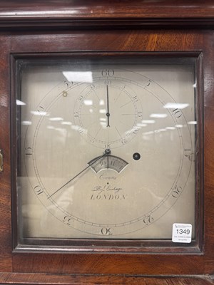 Lot 1281 - A GEORGE III FIGURED MAHOGANY REGULATOR LONGCASE CLOCK BY EVANS, ROYAL EXCHANGE, LONDON WITH 10 INCH SILVERED DIAL