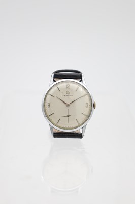 Lot 313 - A MID-20TH CENTURY CERTINA STAINLESS STEEL WRISTWATCH