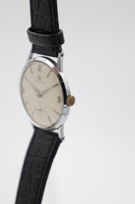 Lot 313 - A MID-20TH CENTURY CERTINA STAINLESS STEEL WRISTWATCH
