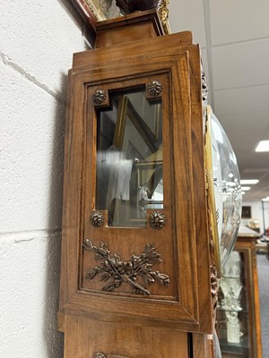 Lot 1280 - RICHARD A. VEVAY (1772-1847) AN IMPRESSIVE SWISS FIGURED WALNUT REGULATOR LONGCASE CLOCK