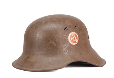 Lot 617 - A WWII GERMAN SA STEEL CIVIC HELMET