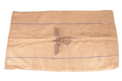 Lot 621 - A WWII GERMAN CANVAS BREAD SACK DATED 1939