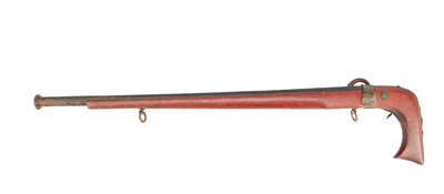 Lot 647 - AN EARLY CHINESE MATCHLOCK GUN