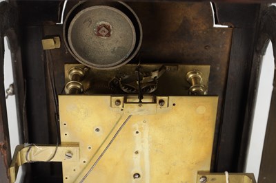 Lot A GEORGE II EBONISED VERGE BRACKET TIMEPIECE CLOCK