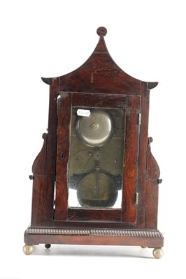 Lot JOHN CROSS, LONDON, A ROSEWOOD PAGODA TOP BRACKET CLOCK