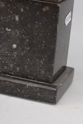 Lot A PATINATED BRONZE FIGURE OF A CLASSICAL ARCHER ON MARBLE BASE