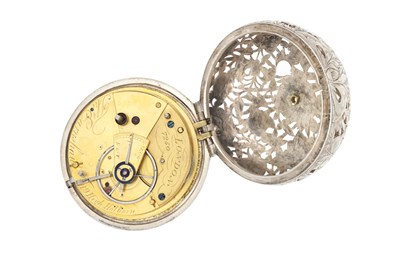 Lot 467 - A 17TH CENTURY PAIR CASED POCKET WATCH CASE AND DIAL WITH LATER BESPOKE FUSEE MOVEMENT BY THOMAS EARNSHAW, LONDON