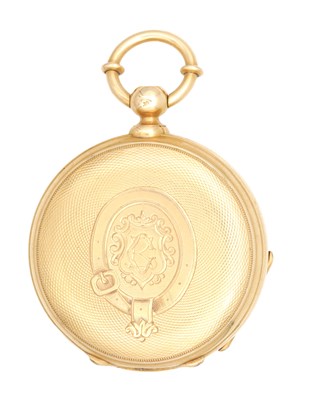 Lot 360 - AN 18CT GOLD FULL HUNTER POCKET WATCH CASE