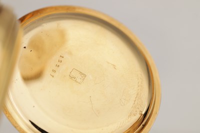 Lot 360 - AN 18CT GOLD FULL HUNTER POCKET WATCH CASE