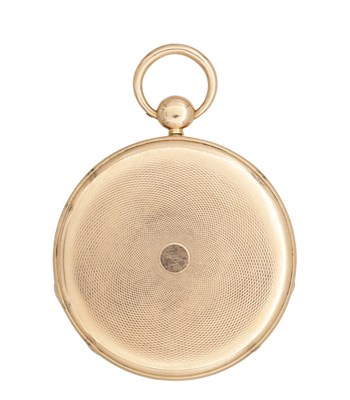 Lot 361 - INGOLD, PALAIS ROYAL 117, ELEVE DE BREGUET. A 15CT GOLD OPEN FACED POCKET WATCH NO.726