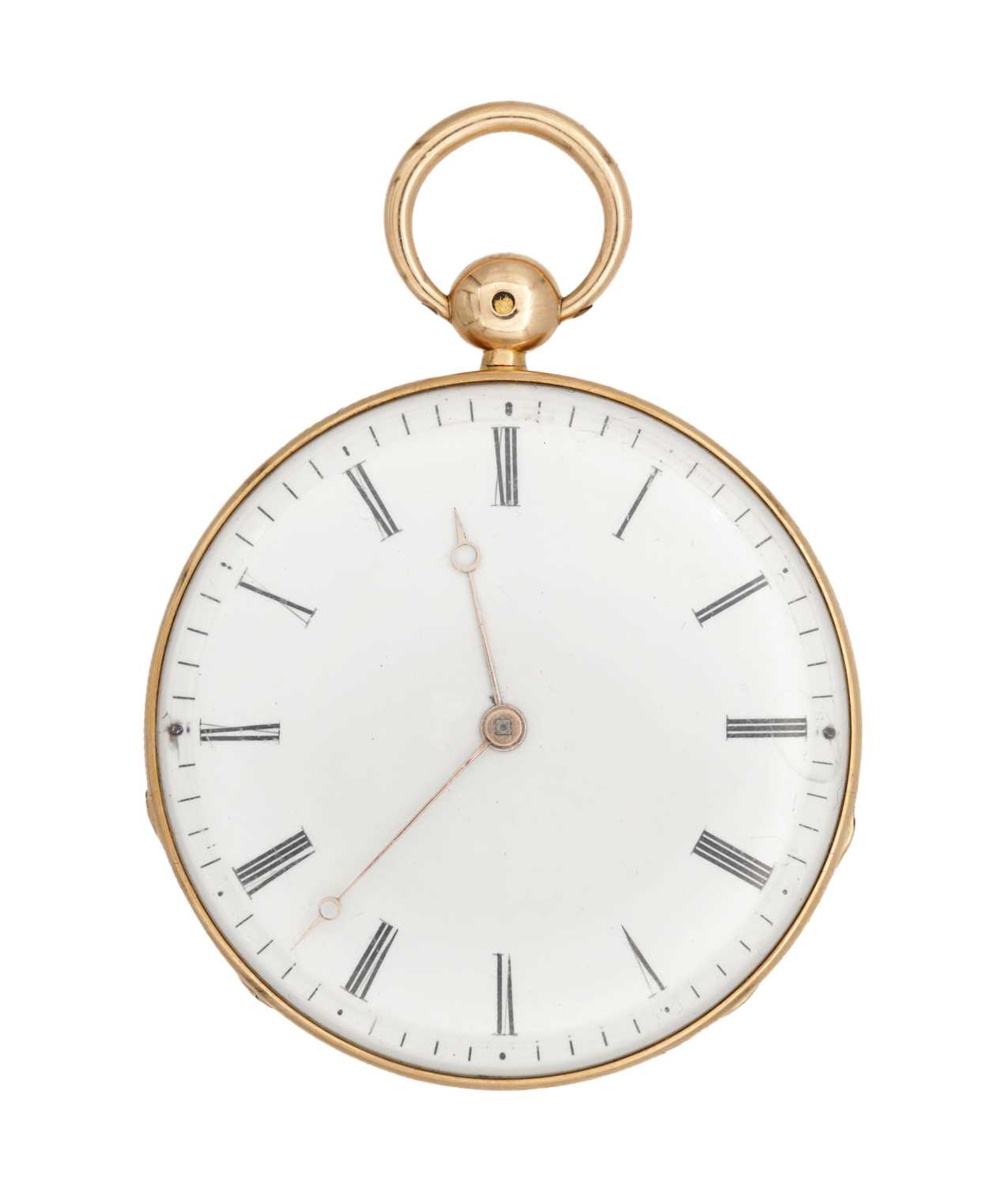 Lot 361 - INGOLD, PALAIS ROYAL 117, ELEVE DE BREGUET. A 15CT GOLD OPEN FACED POCKET WATCH NO.726