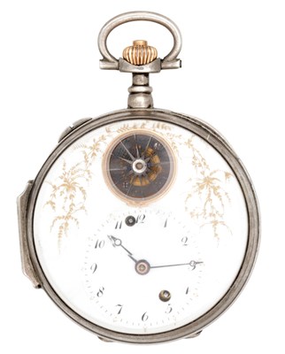 Lot 372 - A RARE GRAND SONNERIE OPEN FACED POCKET CLOCK WATCH