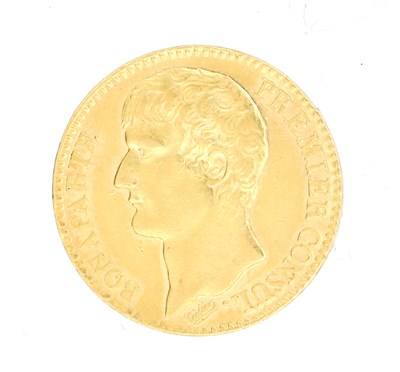 Lot 233 - AN EARLY 19TH CENTURY FRENCH GOLD 40 FRANCS COIN