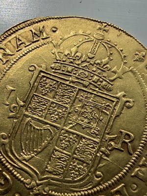 Lot 277 - A JAMES I GOLD UNITE COIN