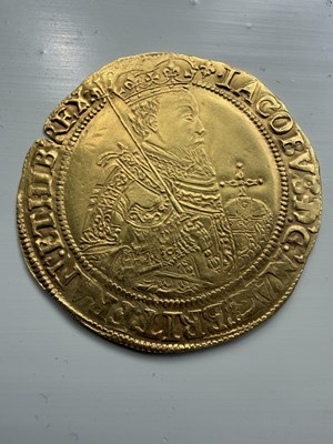 Lot 277 - A JAMES I GOLD UNITE COIN