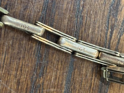 Lot 355 - A COLLECTION OF 9CT GOLD WATCH BRACELETS AND A CHAIN
