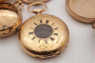 Lot 397 - A COLLECTION OF GOLD WATCH CASES