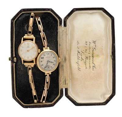 Lot 469 - TWO LADIES 9CT GOLD WRIST WATCHES