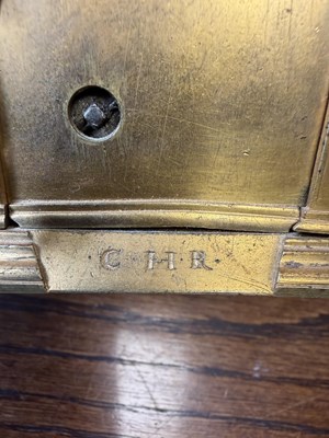 Lot 1301 - AN EARLY 17TH CENTURY GERMAN GILT CASED STRIKING TABLE CLOCK