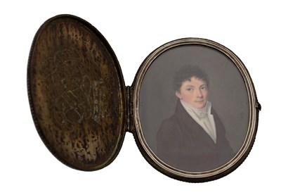 Lot 255 - JEAN BAPTISTE GENTY, FRENCH (1767-1824) A MINIATURE PORTRAIT ON IVORY