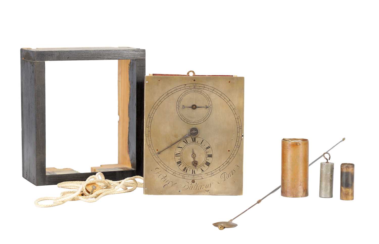 Lot 1232 - HENRY BALTAZAR, PARIS. A RARE EARLY 18TH CENTURY REGULATOR VERGE CLOCK MOVEMENT