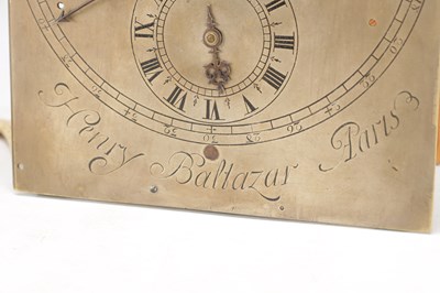 Lot 1232 - HENRY BALTAZAR, PARIS. A RARE EARLY 18TH CENTURY REGULATOR VERGE CLOCK MOVEMENT