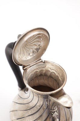 Lot 89 - A CONTINENTAL SILVER FOUR PIECE TEA SERVICE