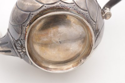 Lot 89 - A CONTINENTAL SILVER FOUR PIECE TEA SERVICE