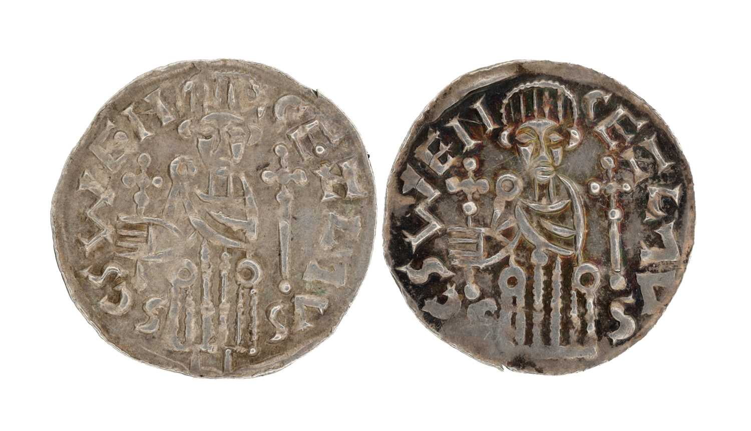 Lot 280 - TWO SILVER EMPIRE OF TREBIZOND THEODORA ASPER COINS