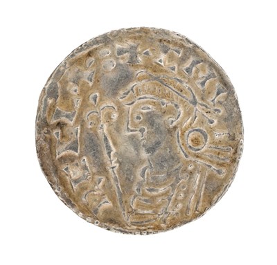 Lot 308 - AN EARLY 11TH CENTURY ENGLISH SILVER PENNY OF KING CANUTE SHORT CROSS TYPE