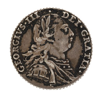 Lot 234 - A 1787 GEORGE III SILVER SHILLING