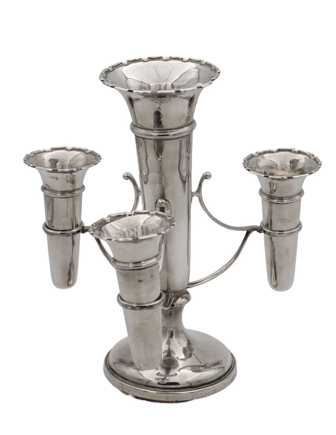 Lot 37 - A FILLED BASE SILVER EPERGNE