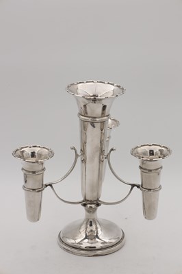 Lot 37 - A FILLED BASE SILVER EPERGNE