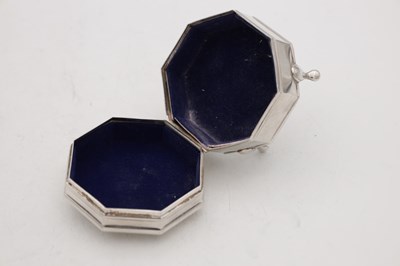 Lot 35 - TWO SILVER TRINKET BOXES