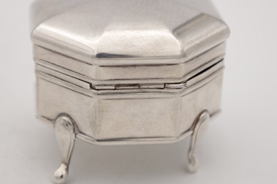 Lot 35 - TWO SILVER TRINKET BOXES