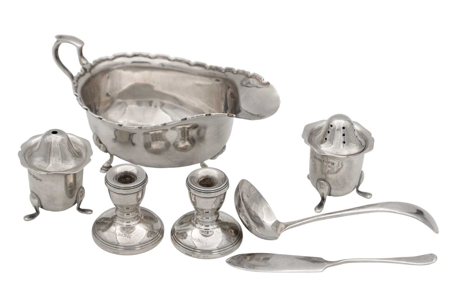 Lot 109 - A COLLECTION OF SILVER TABLEWARE