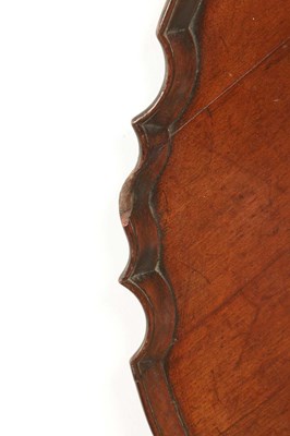 Lot 1560 - A LARGE GEORGE III MAHOGANY CIRCULAR TRAY