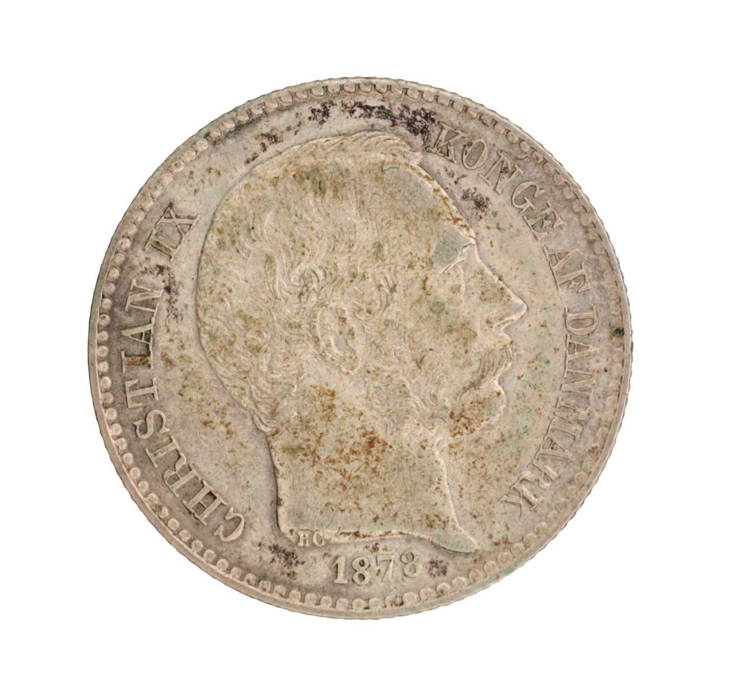 Lot 252 - AN 1878 DANISH WEST INDIES SILVER TEN CENTS COIN