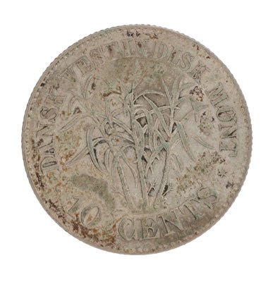 Lot 252 - AN 1878 DANISH WEST INDIES SILVER TEN CENTS COIN