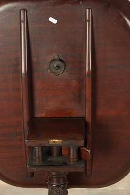 Lot 1494 - A 19TH CENTURY MAHOGANY IRISH STYLE TILT-TOP TABLE