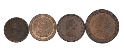 Lot 300 - A COLLECTION OF FOUR GEORGE III COINS