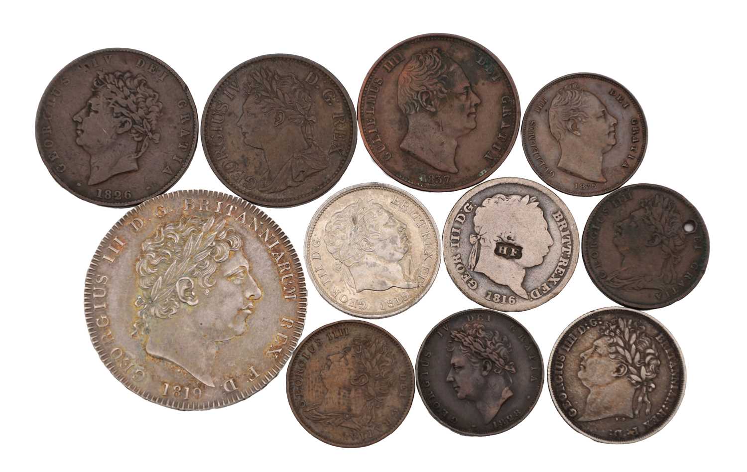 Lot 149 - A COLLECTION OF EARLY 19TH CENTURY BRITISH COINS