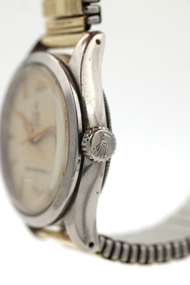 Lot 404 - A MID 20TH CENTURY TUDOR STAINLESS STEEL OYSTER ROYAL WRISTWATCH