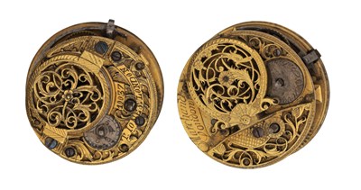 Lot 505 - TWO 18TH CENTURY ENGLISH VERGE POCKET WATCH MOVEMENTS